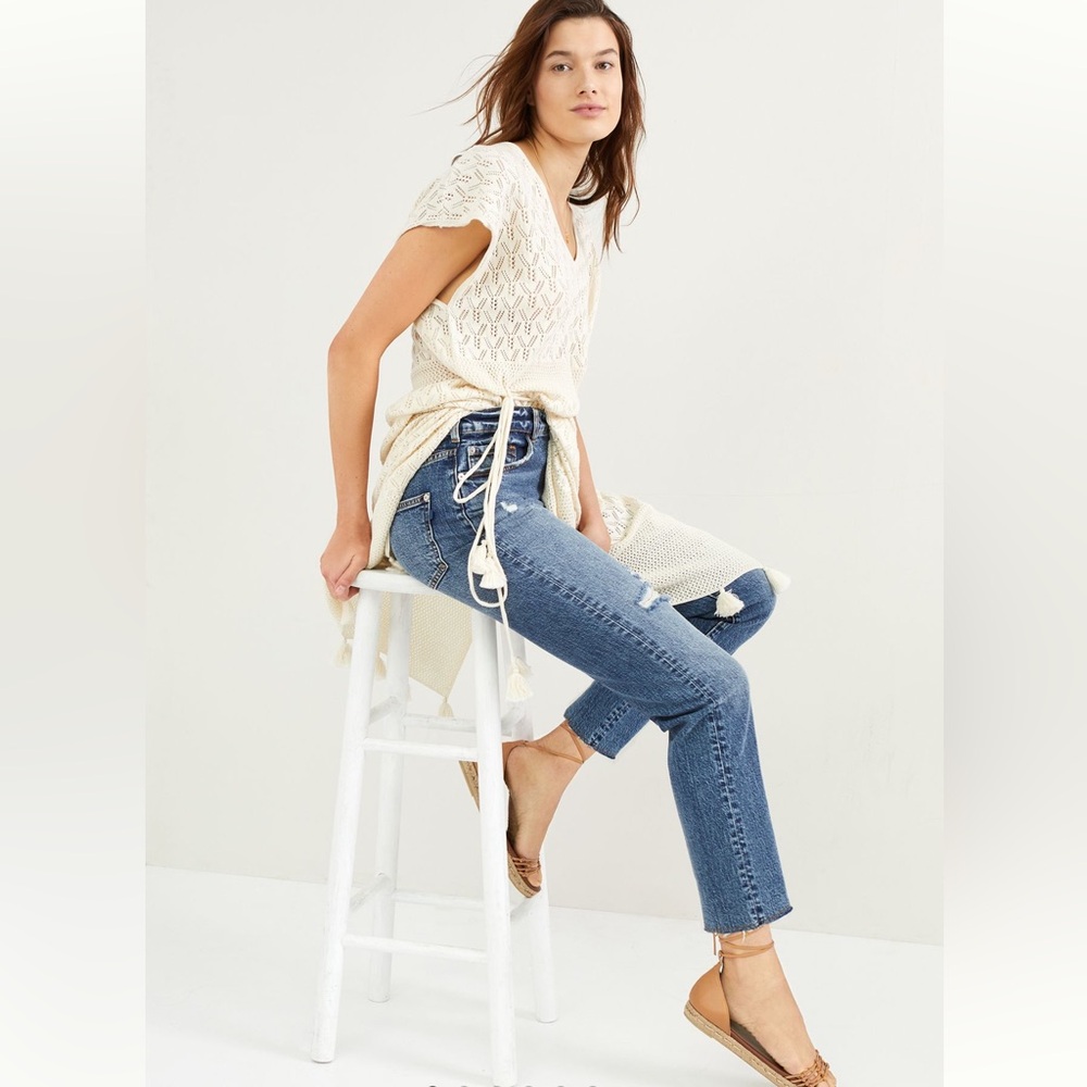 NWT Anthropologie Pilcro The Vintage Straight Jeans Sz 26